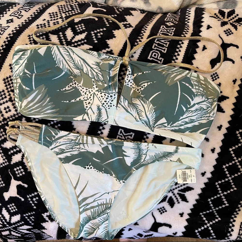 Aerie American eagle tropical bikini set